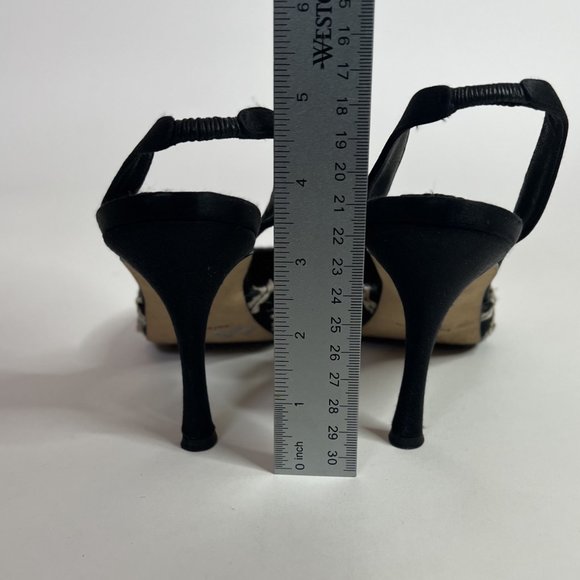 Manolo Blahnik Carolyne Slingback Heels 40.5 - Picture 6 of 9